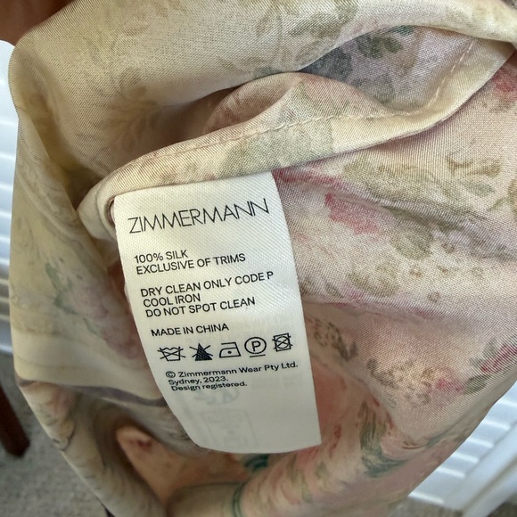 Zimmermann NET SUSTAIN August cutout paisley-print organic silk midi dress NWOT - Picture 13 of 13